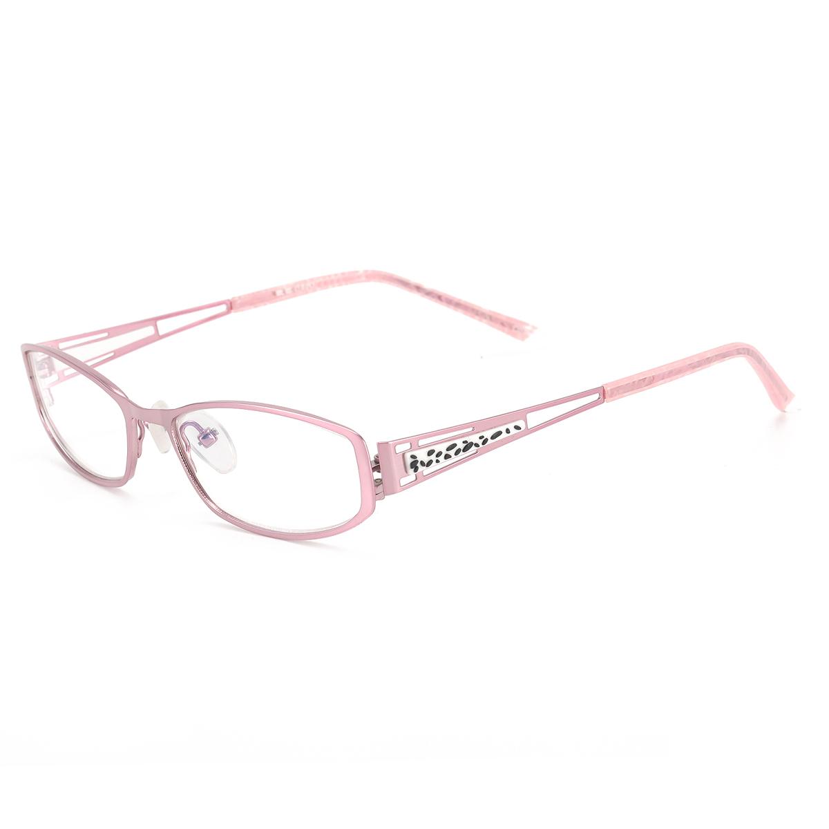 

Women Reading Glasses Small Metal Prescription Eyeglasses For Hyperopia +100