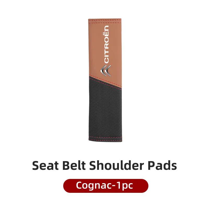 Car Seat Safety Belt Shoulder Cover Spliced Protective Cover For Citroen C4 C3 C5 C1 C2 C6 VTS C4L DS3 DS4 DS5 Grand Berlingo