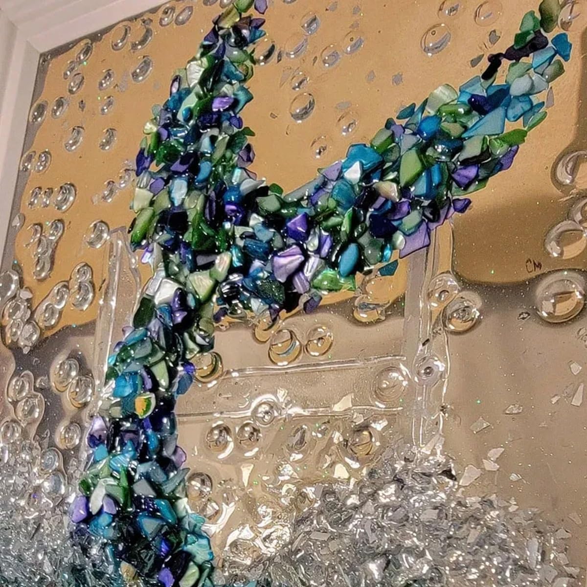 

2024 Новый Набор для Искусства из Морского Стекла для Взрослых - Сделай Сам Смола Пляжная Фоторамка, Набор для Домашнего Декора (Морские черепахи) Paw Print Heart