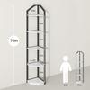 5 Tier Corner Shelf, 70” Corner Shelf Stand, Corner Bookshelf Plant Stand, Storage Shelf for Bathroom, Living Room, Kitchen