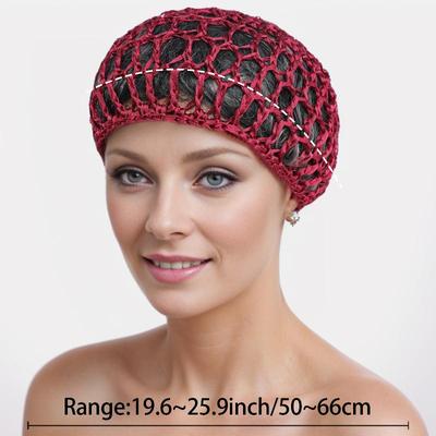 Hollow Mesh Crochet Hair Net Woven Hair Cap Bonnet Night Cap Sleep Cap For Women Wig Head Cover Accessories For Sleeping