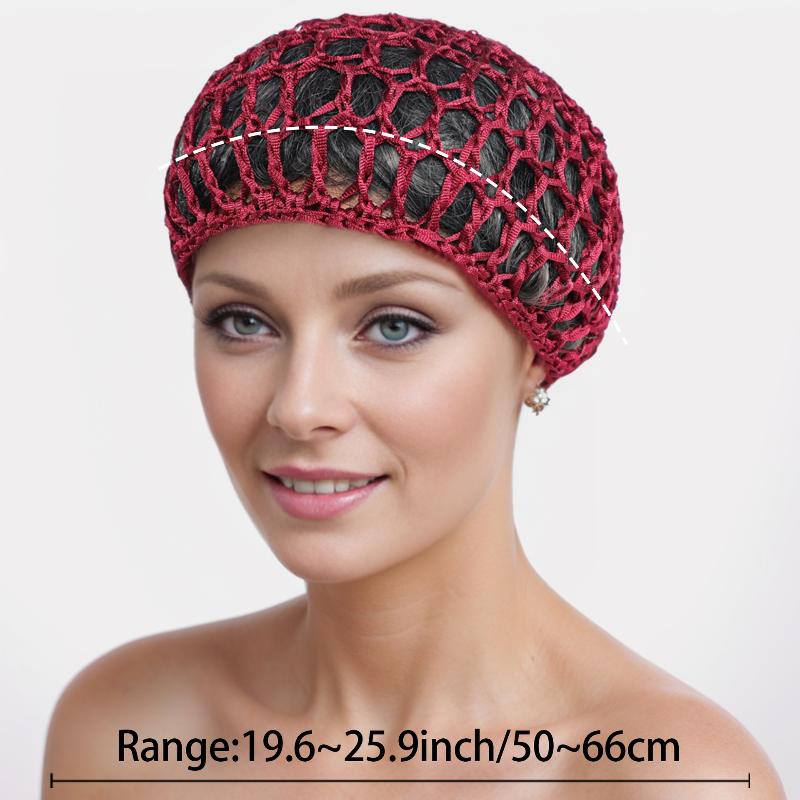 Hollow Mesh Crochet Hair Net Woven Hair Cap Bonnet Night Cap Sleep Cap For Women Wig Head Cover Accessories For Sleeping
