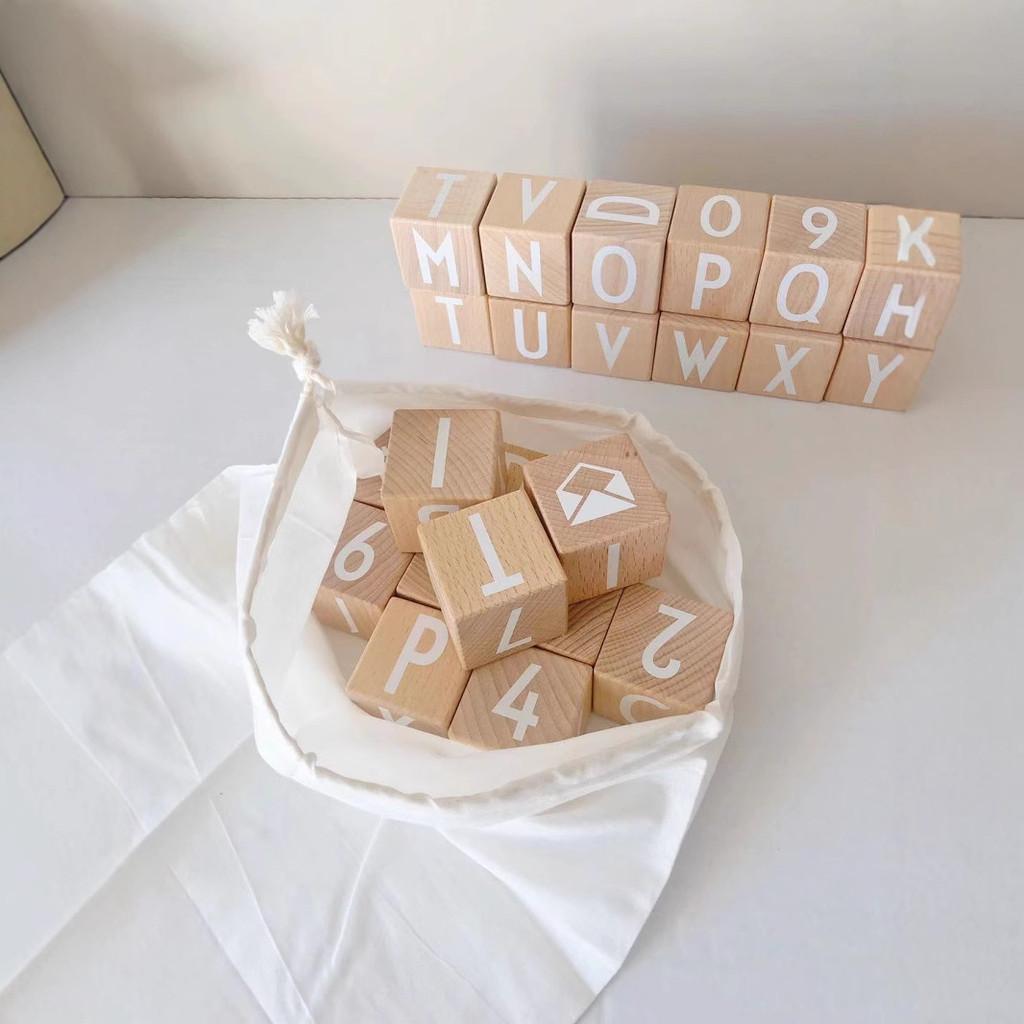 Letter 26 Cube Building Block Children Puzzle Toy Set For Kid Interaction