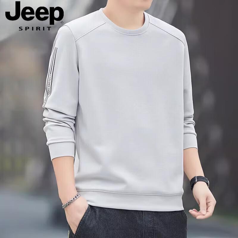 JEEP SPIRIT Men's Casual Round Neck Sweatshirt