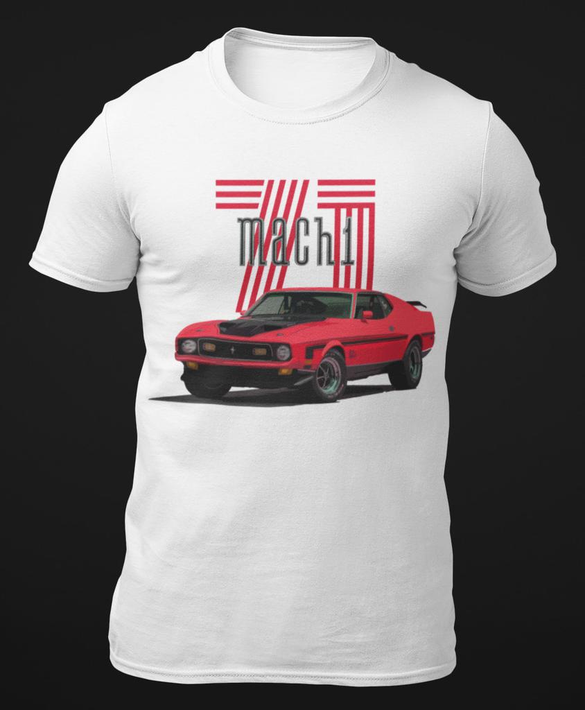 1971 Mustang Mach 1 Pony Muscle Car Classic Cars Short-Sleeve Unisex T-Shirt
