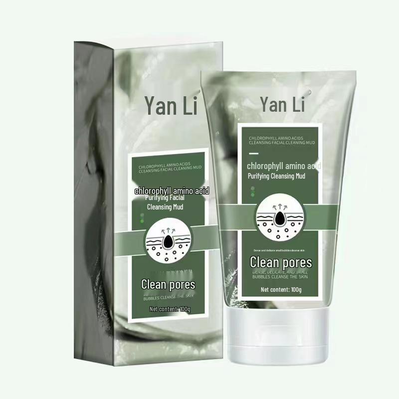 Chlorophyll Amino Acid Facial Cleansing Mud - Gentle Deep Cleanser