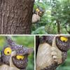 Resin Owl Tree Hanging For Garden Balconies And Courtyards Decoration Unique Resin Shoo Owl Ornament