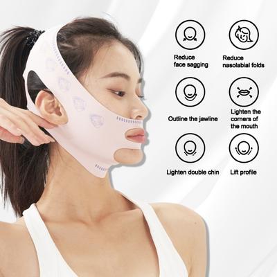 Women V Face Bandage Shaper Elastic Adjustable Double Chin Tightener Strap Reusable Full Contour Face Slimming Lift Up Belt Face Care Items