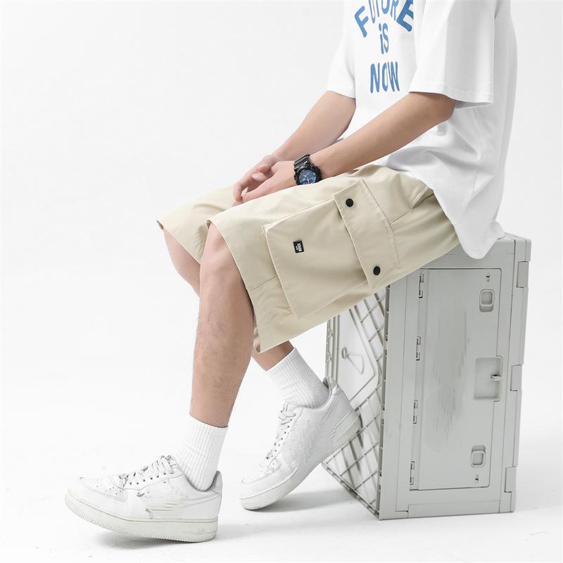 Sommer-Cargo-Shorts für Herren, Harajuku, Y2k, Retro, All-Match, Baggy, gerade Hose, weites Bein, neue Arbeitshose für Herren, Größe M-5XL