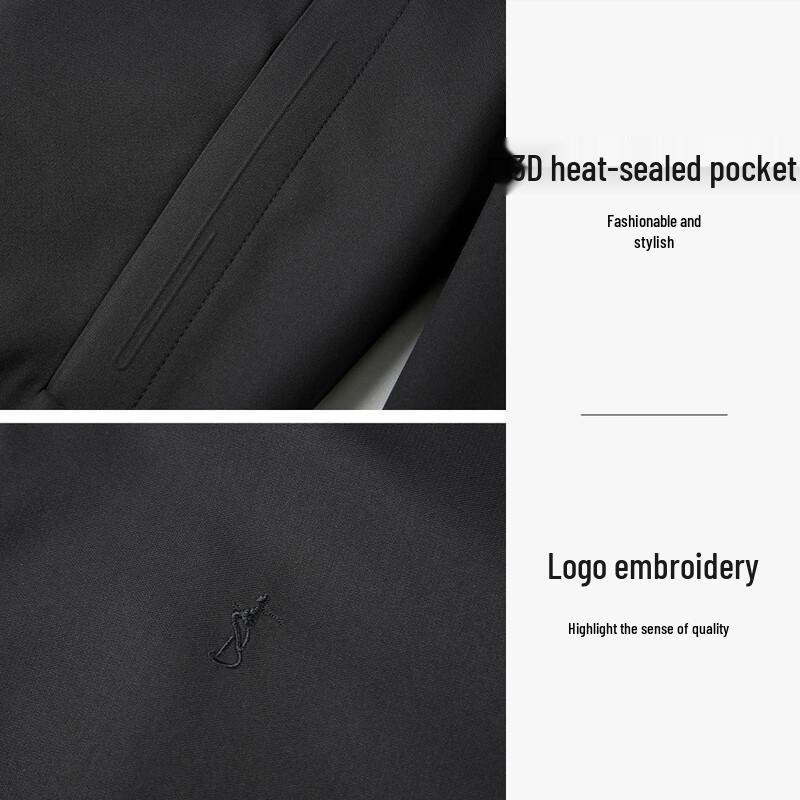 Men's Spring Autumn Lightweight Embroidered Jacket