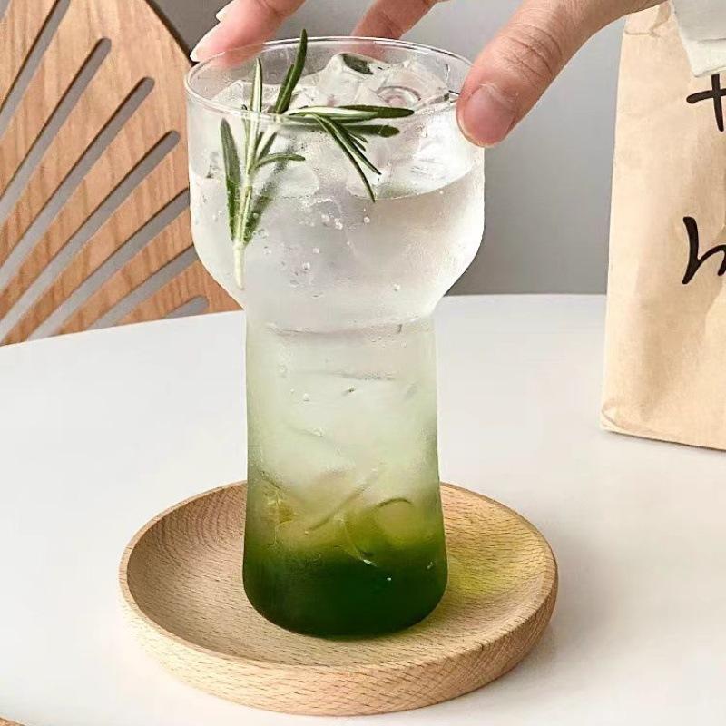 Creative Ins Ice Americano Premium Clear Torch Glass Minimalist Sparkling Water Glass Cold Brew Beverage Cold Drink Cup 400ml
