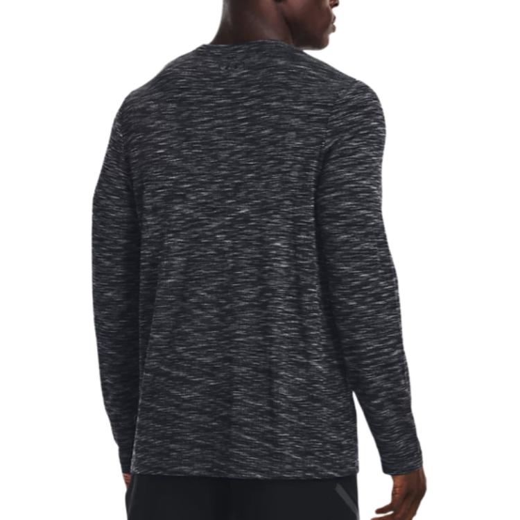 Under Armour Fitted Long Sleeve Crew Neck T-Shirt Men Tops Dark-Gray 1359873-012