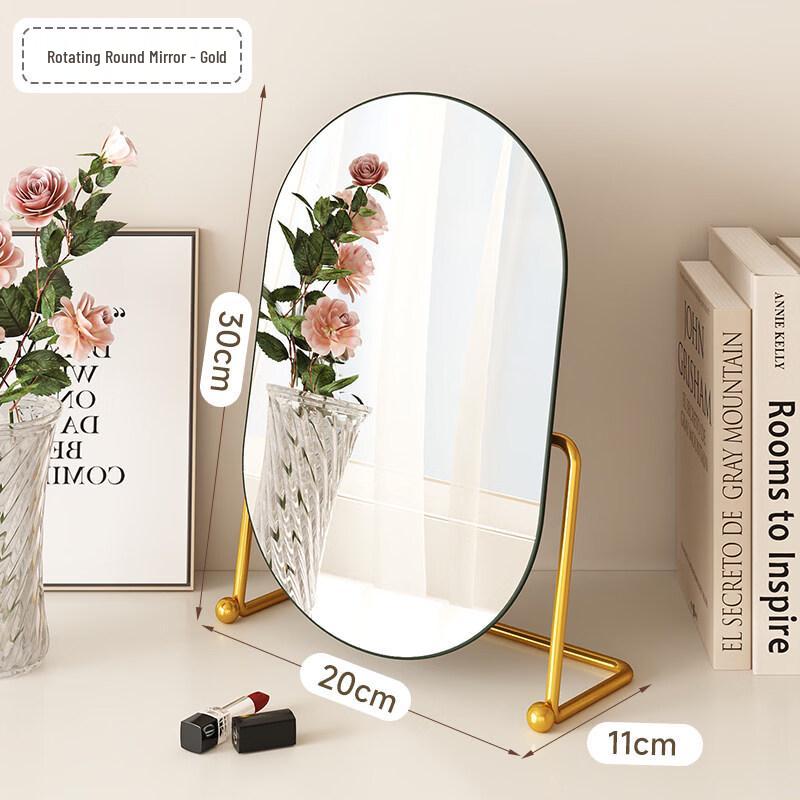 

Yuzhuxun Rotatable Round Dressing Table Mirror