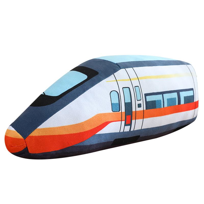 Cartoon Police Car Fire Truck Throw Pillow Plush Toy Doll Excavator Train Doll Home Pillow Doll