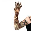Elegant Opera Gloves Women Dancing Dress Gloves Evening Party Ceremony Gloves with Leopard Pattern for Formal Occasion