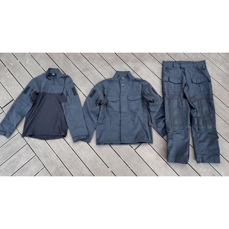 Mens Tactical Camo Outdoor Training Set 3-Piece Cotton Blend Uniform Hiking Camping Shooting Sports