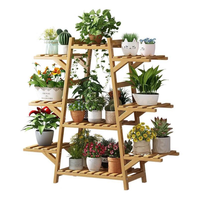 Solid Wood Multi-Tier Plant Stand