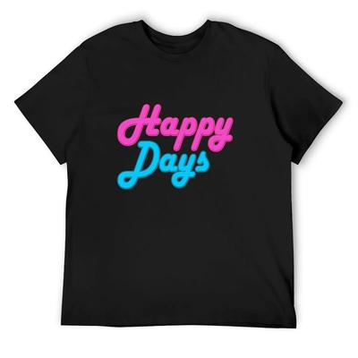 Happy Days Logo Recreation T-Shirt Boys Whites Luxury Designer Shirts Graphic Mens Graphic T-shirts Pack