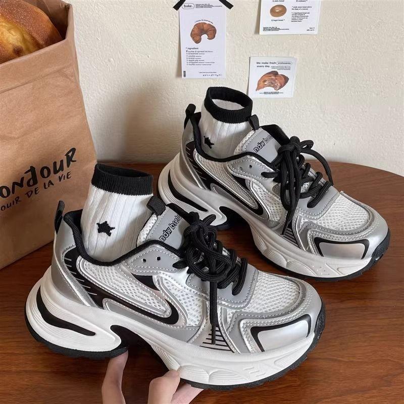 Women'S Fashion Sneakers  New Casual Running Sneakers Design Luxury Women'S Shoes Breathable Tennis Shoes Platform Shoes