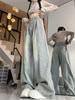 Women's Blue Jeans Baggy Harajuku Aesthetic Oversize Denim Trousers Y2k Loose Wide Jean Pants Vintage 2000s Casual Clothes 2026