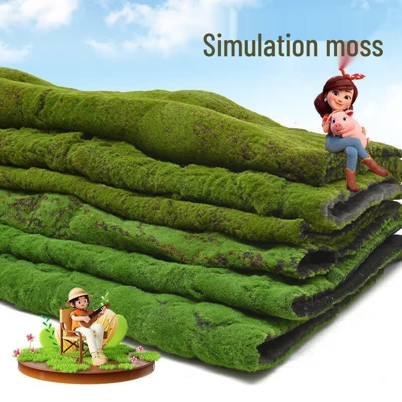 Artificial Moss & Tree Bark Landscape Mat