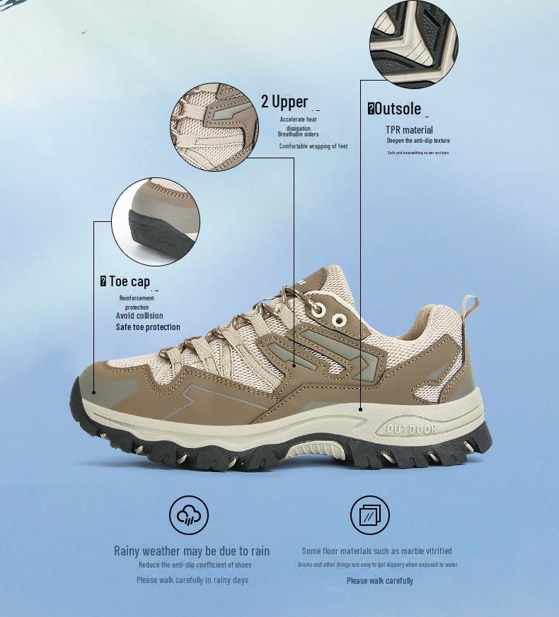 Große Outdoor-Wanderschuhe - Atmungsaktiv, Lässig, Mesh-Schuhe für kurze Reisen für Männer & Frauen