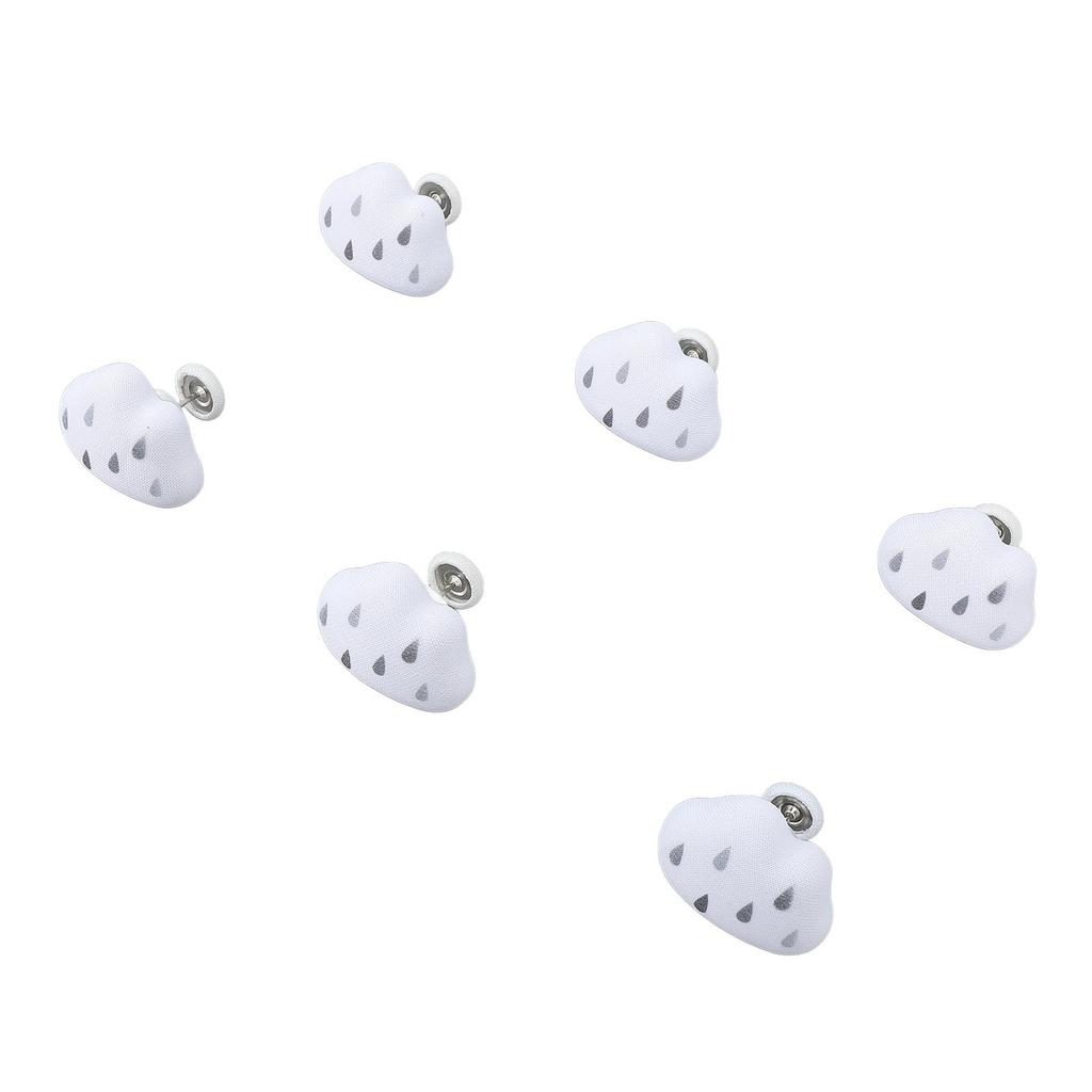 16pcs Duvet Pin Prevent Quilt Shifting Detachable Cloud Shape Comforter Button Clips for Quilt Cushions Curtains White