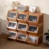 Comodă din bambus vintage: Organizator rustic cu sertare multiple pentru dormitor/living/hol