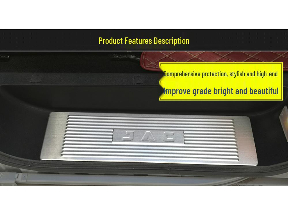 Outai Welcome Pedal & Rear Guard Sticker for JAC Refine M5 Sill Strip Modification