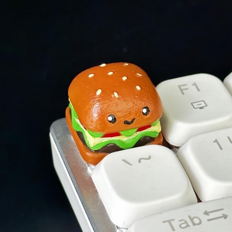 Lebensmittelform Tastenkappen 3D-gedruckte Designs zum Lebensmittelthema Glatte Oberflächen für Mechanische Computer-Tastaturzubehör Tastenkappe