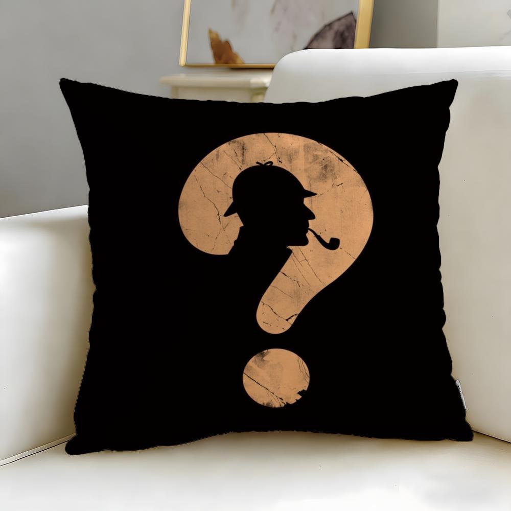 Beliebte Sherlock Holmes Kissenhülle Weich Leicht zu waschen Kissenbezug Vielseitig für Sofa Bett Reise und Büro