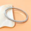 Ins Style Trendy Inlaid Zircon Titanium Steel Light Luxury Bangle Exquisite  Bracelets For Women Man Charm Simple Jewelry