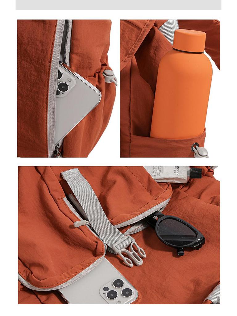 2025 Autumn Japanese-Style Multi-Pocket Backpack: Trendy, Versatile, Large-Capacity Schoolbag