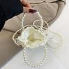 Hot Selling Pearl Decor Bag Summer New Women Crossbody Bag Hollow Out Design Fashi Handbag Casual Daily Shoulder Bags