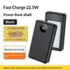 1Pcs Dual Usb Type C Charge Shell 6*18650 Power Bank Battery Box Holder With Camping Lights For Phone 18650 Battery Cases