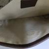 [Pre-Owned] Neo Vintage Series Gold Foil Logo Monogram Tiger Head Decorative Striped Shoulder Strap Canvas And Leather Messenger - Very Good #1AUTEDK