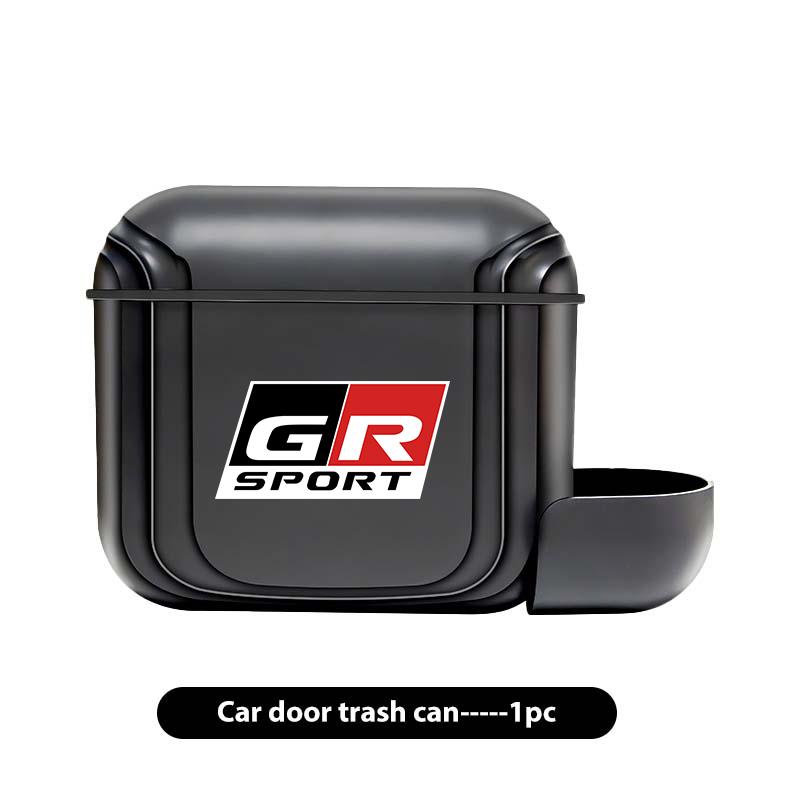 For S7 Portable Hanging Car Trash Can Wastebasket Trash Bin with Lid Storage Bin Supra Aygo Prado RAV4 Hilux Yaris Corolla JH7