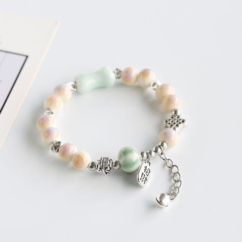

Accessible Luxury Jingdezhen Ceramic New Chinese Style Couple Women s Bracelet Bring In Wealth and Treasure Nafu