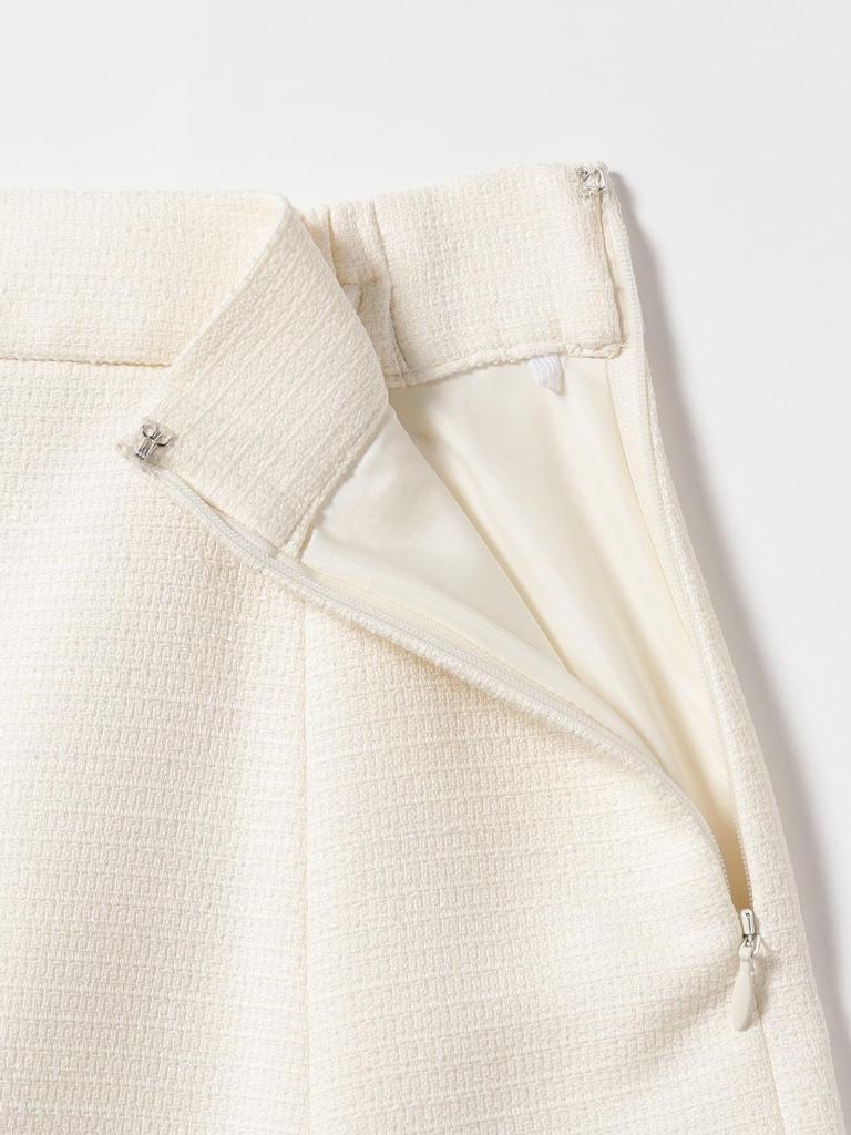 B:MING LIFE STORE by BEAMS/Skirt B:MING by BEAMS Honeycomb Tweed Skirt, Women's, IVORY, Size S