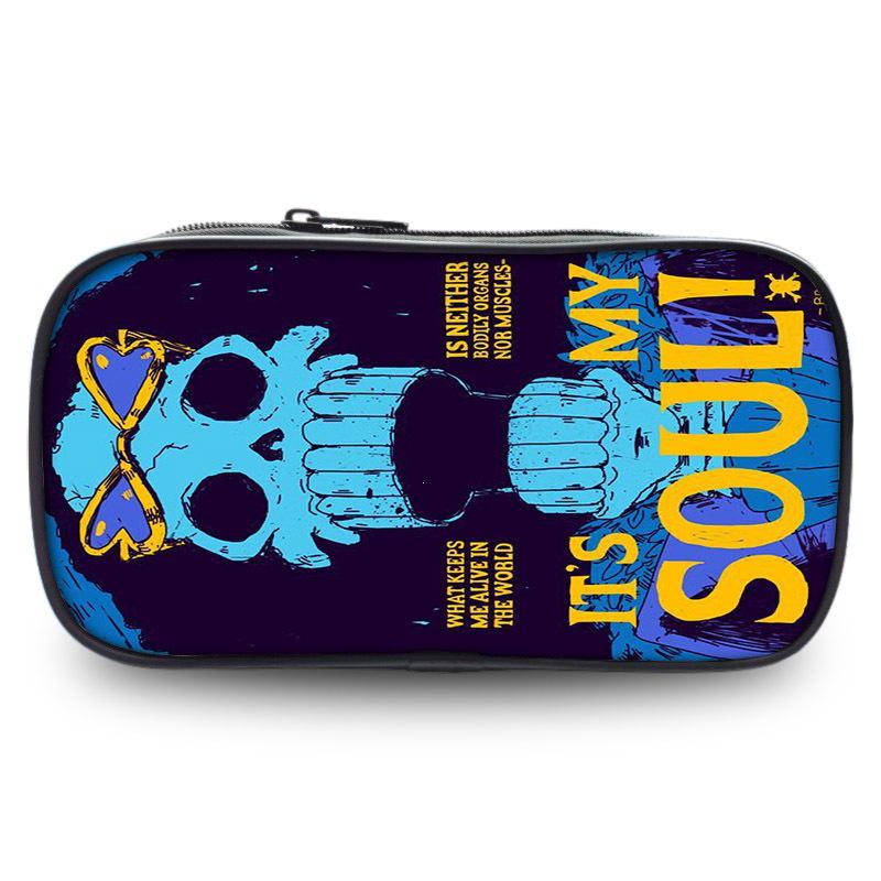 Estuche de Lápices One Piece Luffy y Zoro - Bolsa de Papelería con Estampado de Dibujos Animados Genial