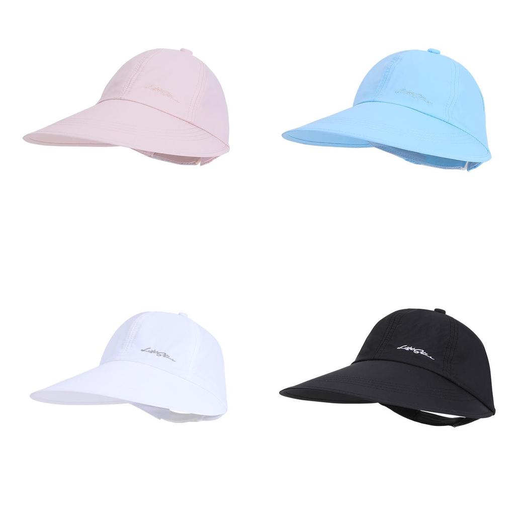 Summer Casual Sun Hat For Women With Foldable Design And Wide Brim Polyester Sunshade Cap