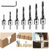 Forest Wood Countersink, INSMA HSS Countersink Drill Bit Wood Countersink Countersink Steel Countersink Drill Carpentry Reamer with Hex Wrench Reamer