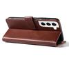 Protective Case Fit for Samsung S23 Mobile Phone Artificial Leather Smartphone Flip Wallet Case