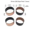 4 Stück Motorrad Gabelbuchse Universal 41mm 43mm 47mm 48mm 49mm Äußere Führungsschienen Oben Unten Vorderer Stoßdämpfer Federung Reparaturteile