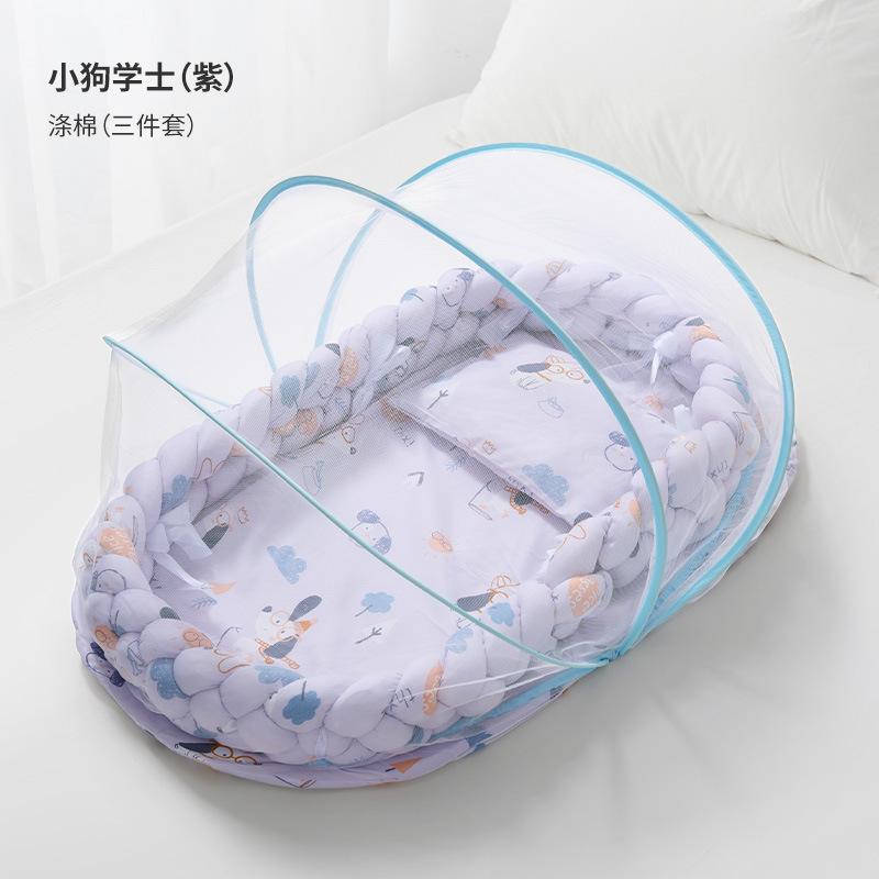 Portable newborn bionic sleeping pad mattress bed-in-a-bed baby crib with mosquito net