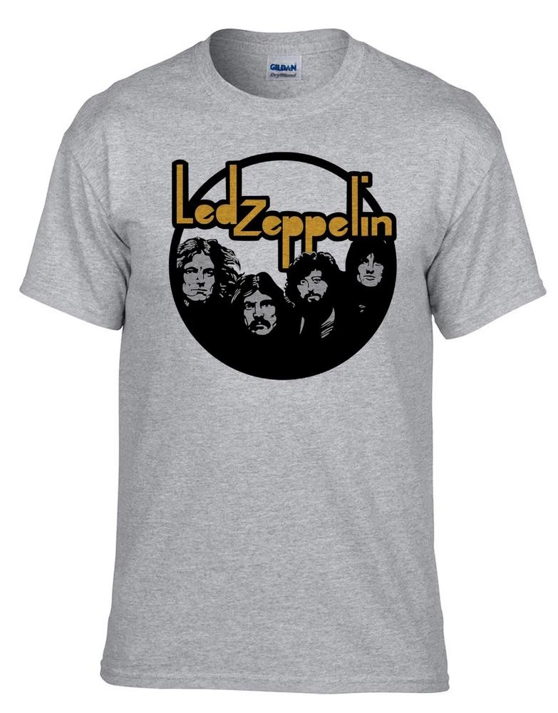 Led Zeppelin Rock Band Rock Music Grey Tshirt 534grey S