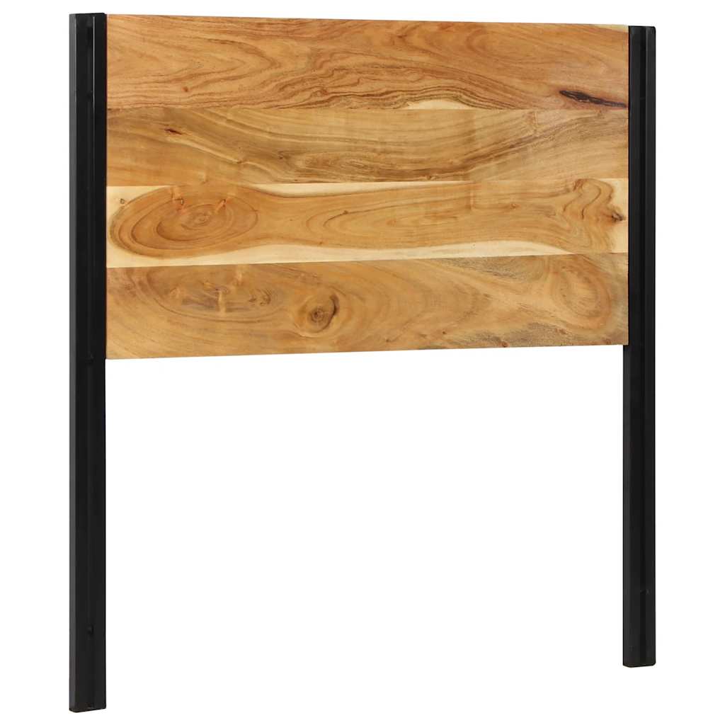 Headboard 100 cm Solid Acacia Wood and Iron