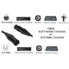 Câble XLR mâle XLR femelle 3 broches - 3m - Microphone Son Enceinte Amplificateur Console DMX Phonillico®