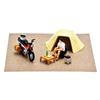 TOMYTEC GeoColle 64 #CarSnap 30a Solo Camping Honda CT125-Hunter Cub with ABS Resin-PVC Figure-Accessory Set (Painted, Partially Assembled) 334583