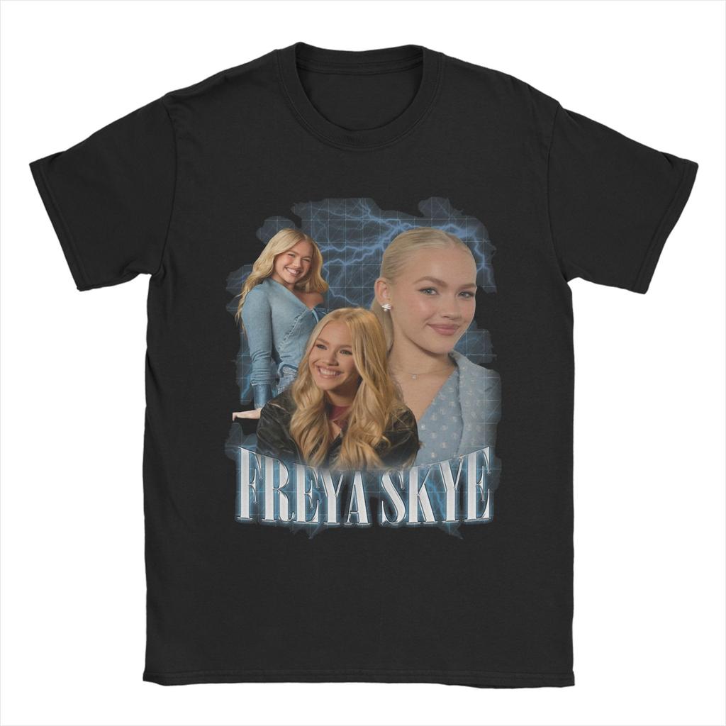 Unisex Women Graphic Printing Freya Skye Tee T Shirt Pure Cotton Tshirts Clothes